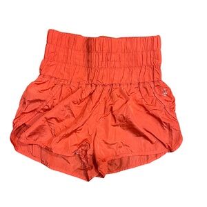 FP Movement by Free People Bright Orange High Waist Shorts